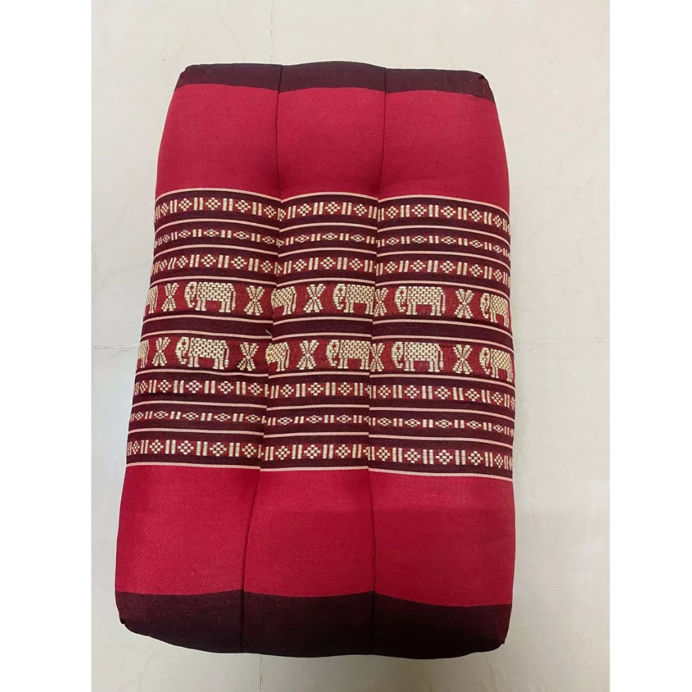 Thai Floor Cushion Kapok Pillow Meditation Yoga Headrest Handmade x 2 pattern