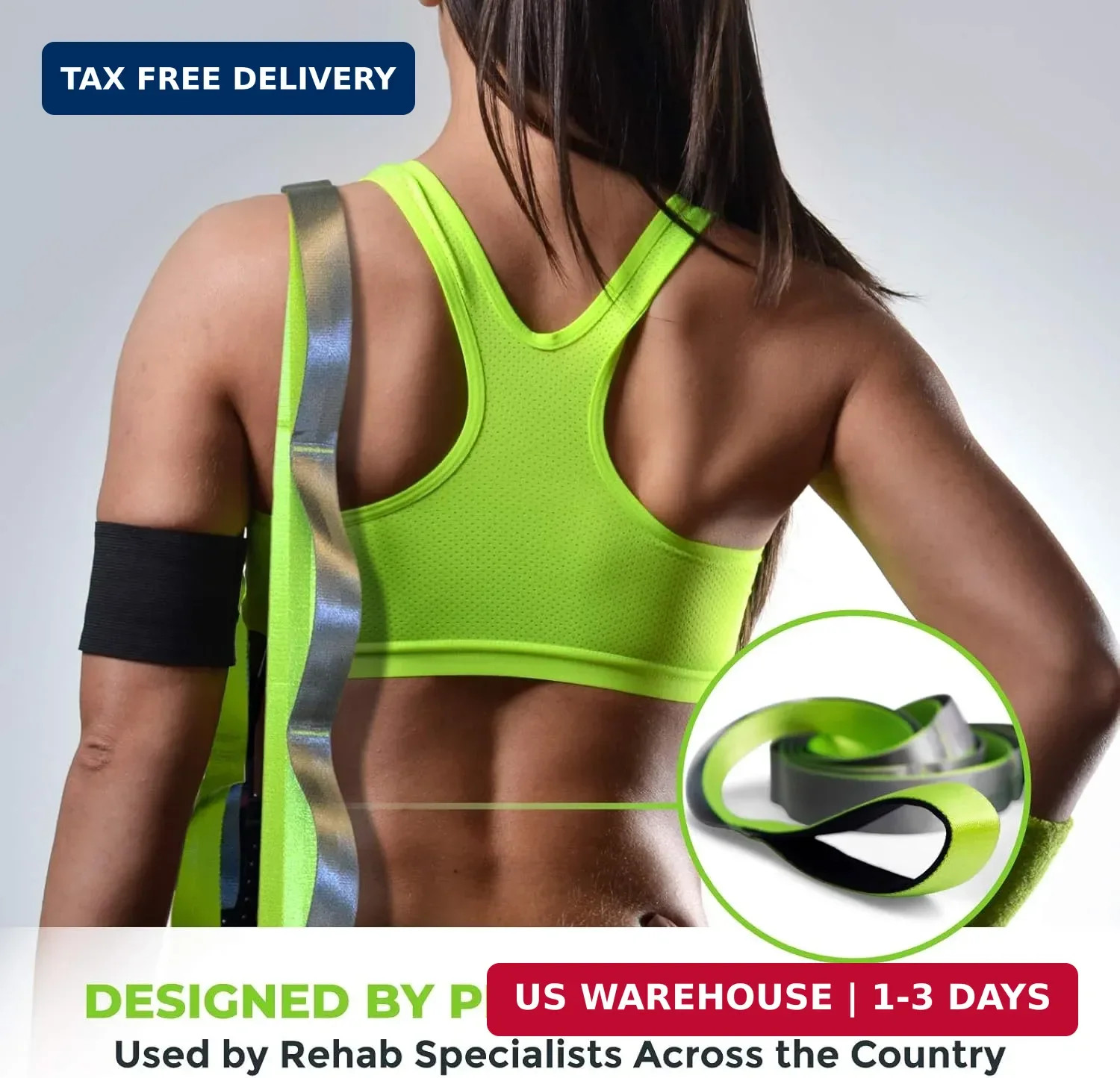 Gradient Fitness Stretching Strap for Physical Therapy, 12 Multi-Loop Stretch St