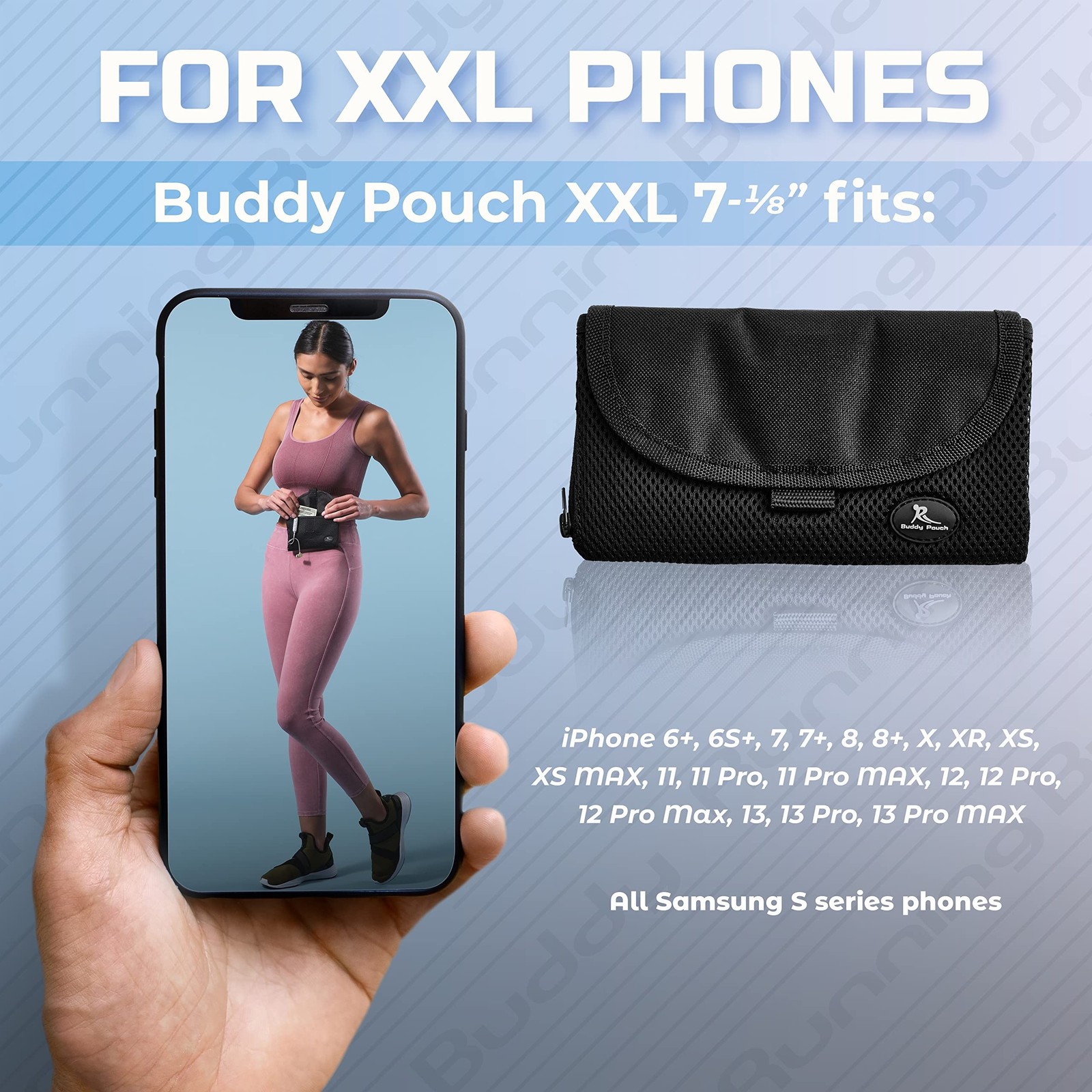 Running Buddy Fanny Pack Waist Bag – Magnetic Closure Workout Belt … Fast Ship