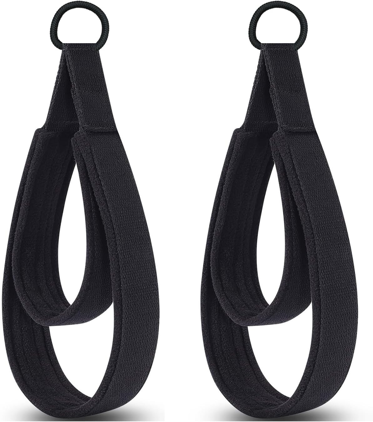 Black Padded Straps for Reformer – High-Strength Pilates Accessories with Loops