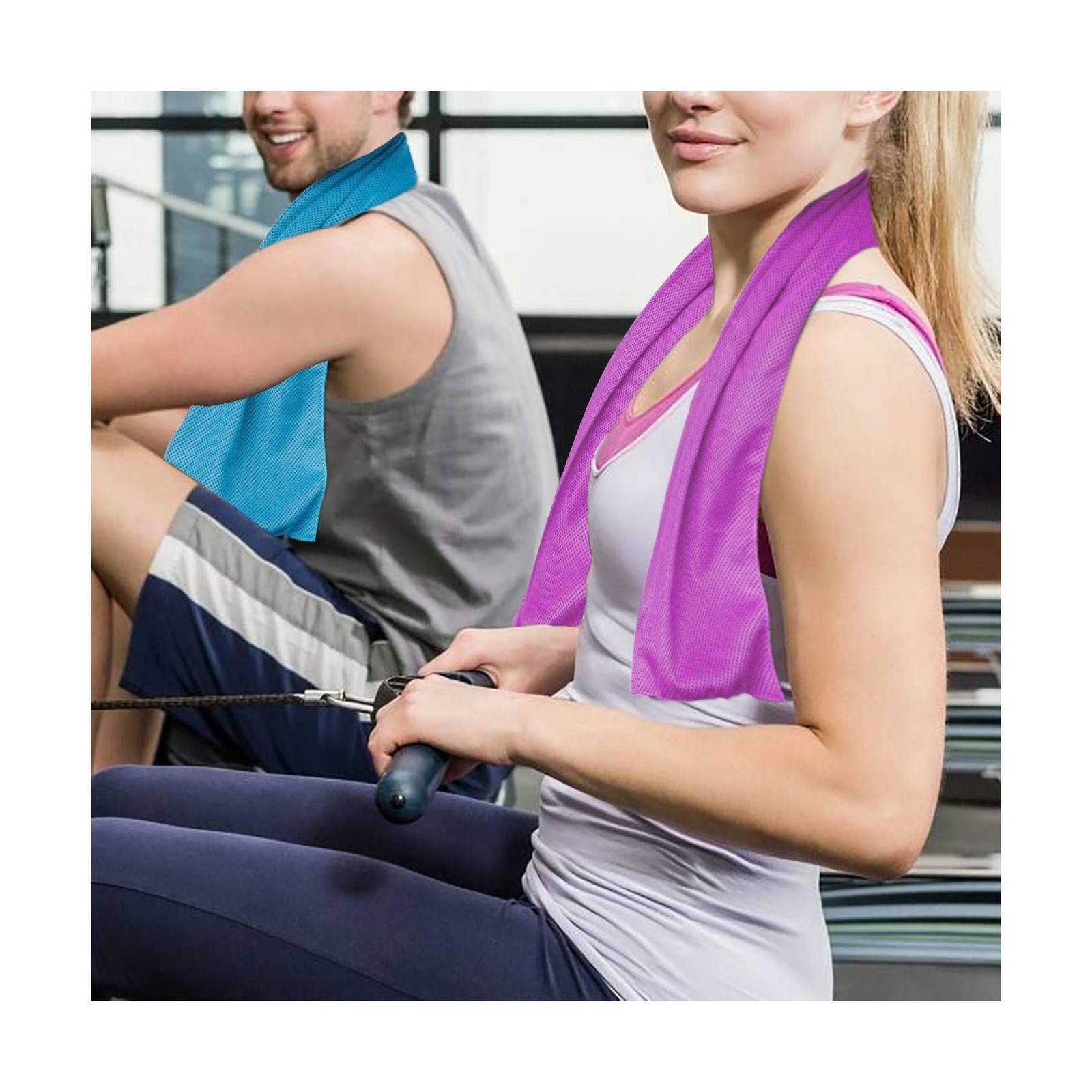 Sukeen 4 Pack Cooling Towel (40&Prime;x12&Prime;), Soft Breathable Chilly Microfiber Towe…