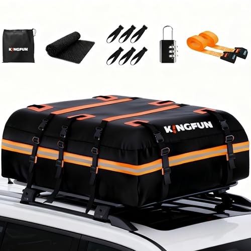 Car Rooftop Cargo Carrier Bag, Waterproof Car Roof Luggage 20 Cubic Feet