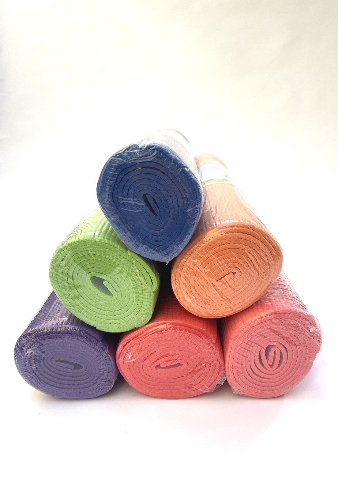 Set Of 6 Yoga Mat 3MM Non Slip For Gym Exercise Fitness Pilates Workout Bundle