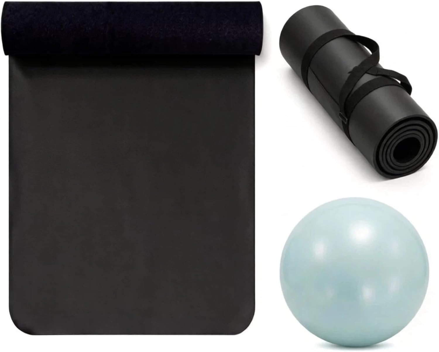 Grip Yoga Mat 5Mm Non-Slip PU Natural Rubber Surface, Premium Fitness Mat for Ho