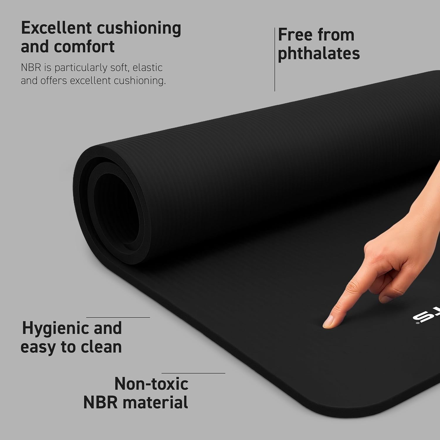 Versatile Extra Thick Yoga Mat – Non-Slip NBR Foam for Comfortable Training