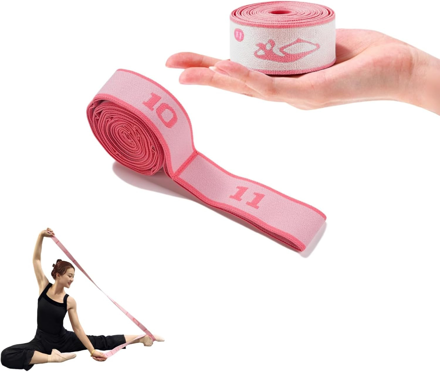 Multi-Loop Stretch Band for Yoga, Pilates, Dance, and Physical Therapy