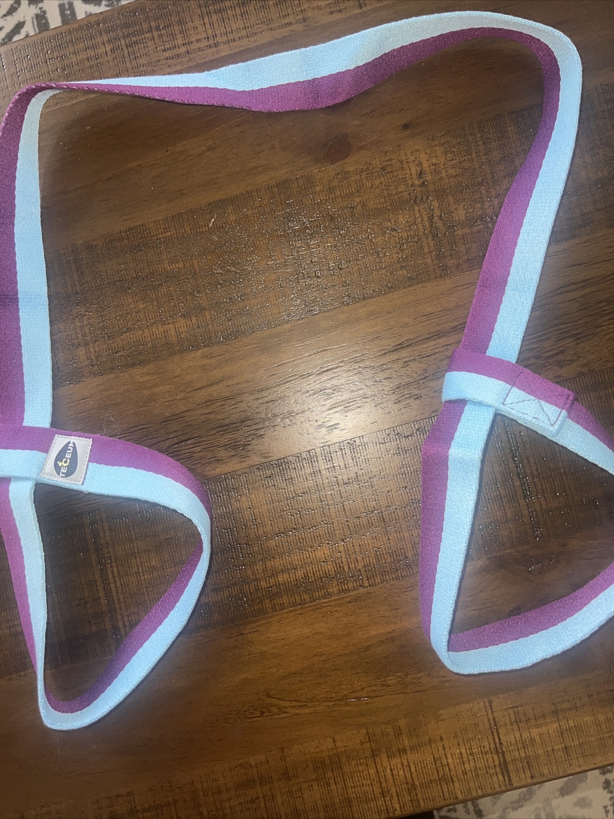 TECEUM Yoga Mat Strap – Adjustable Mat Holder Sling – 64 IN, Mixed Blueberry