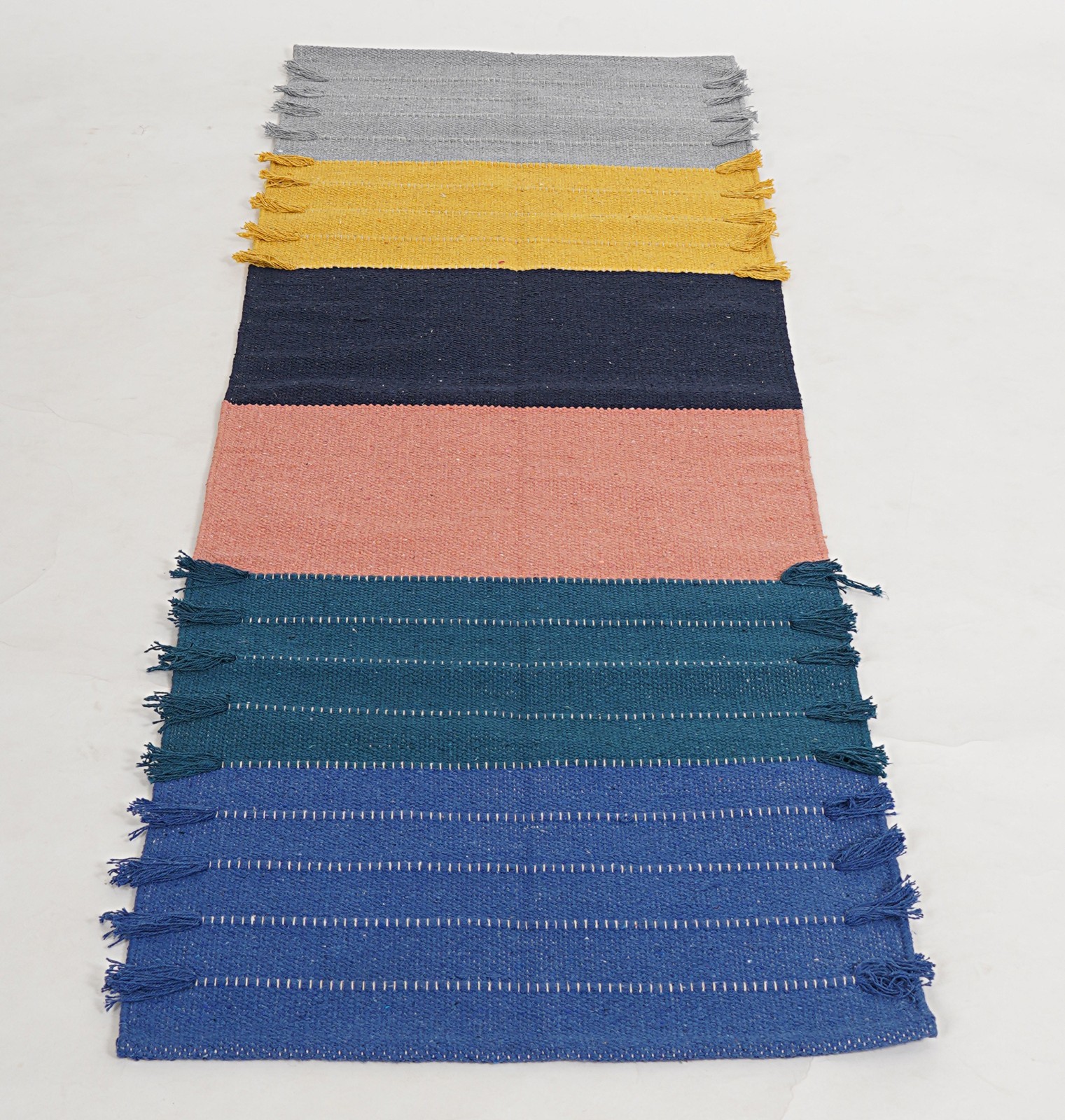 Yoga Mat Thick Non Slip Organic Cotton Exercise Workout Mat Pilates Rug 2×6 FT