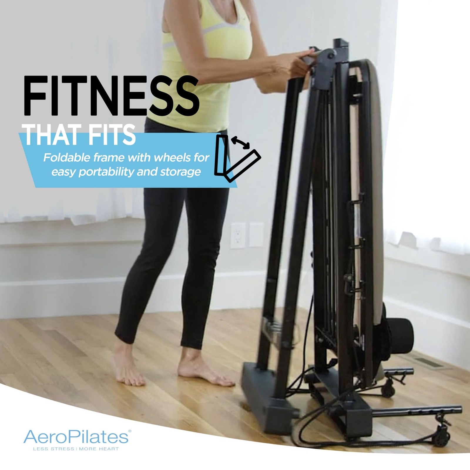 AeroPilates Premier Studio 700 Reformer for Strength Exercise Training with C…