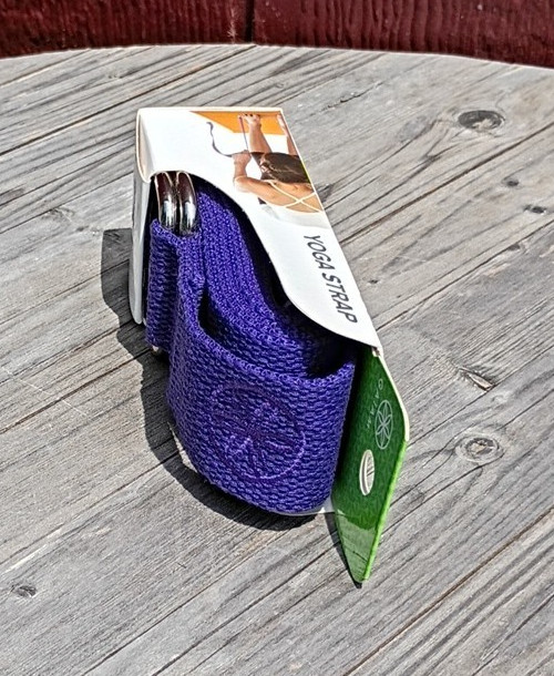 Gaiam 6 Foot Yoga Strap Blue New In Box Stretch Exercise Fitness Strap