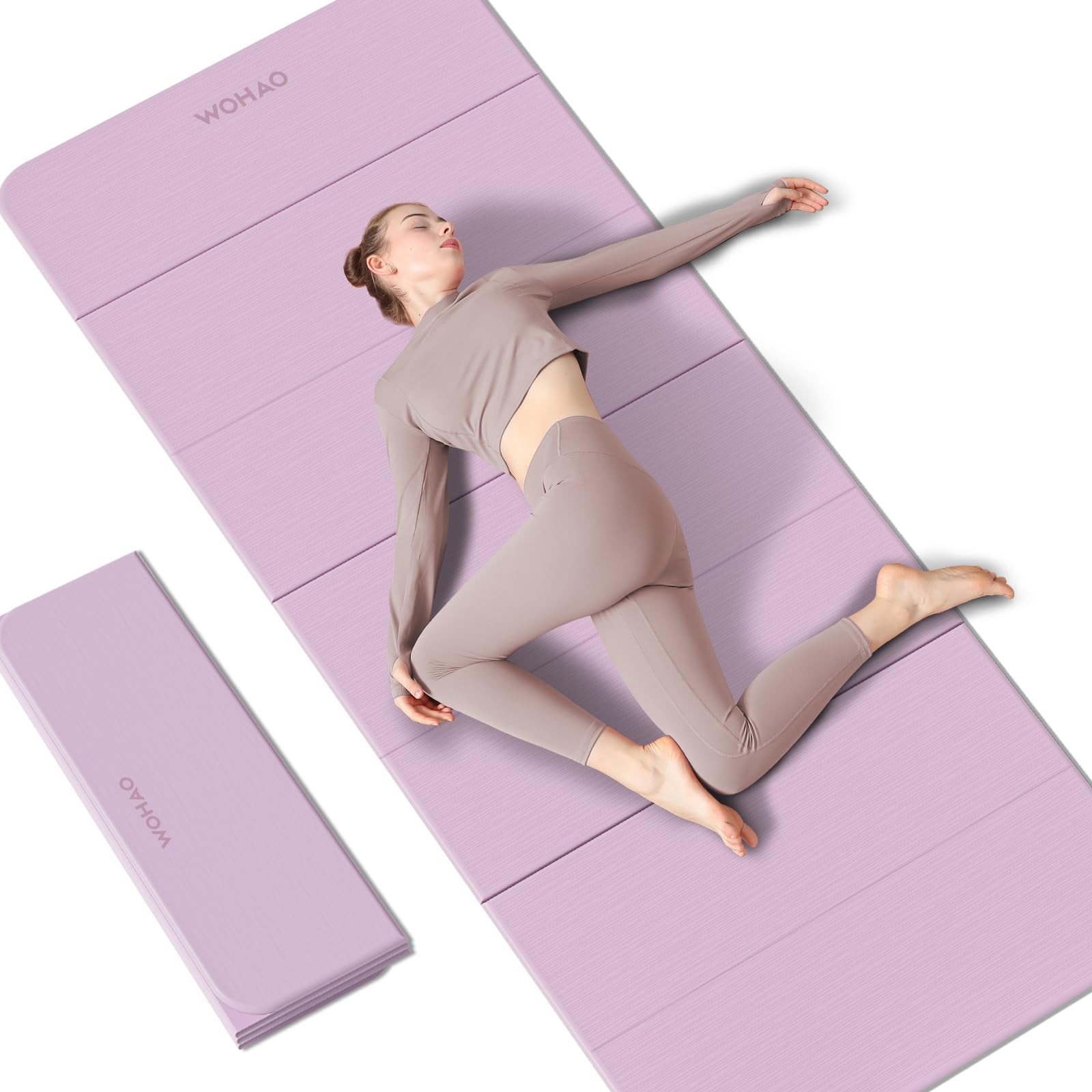 7-Fold Yoga Mat 74&Prime;x31&Prime; – 0.31 Inch Thick Folding Exercise Mat, Extra Wide No…
