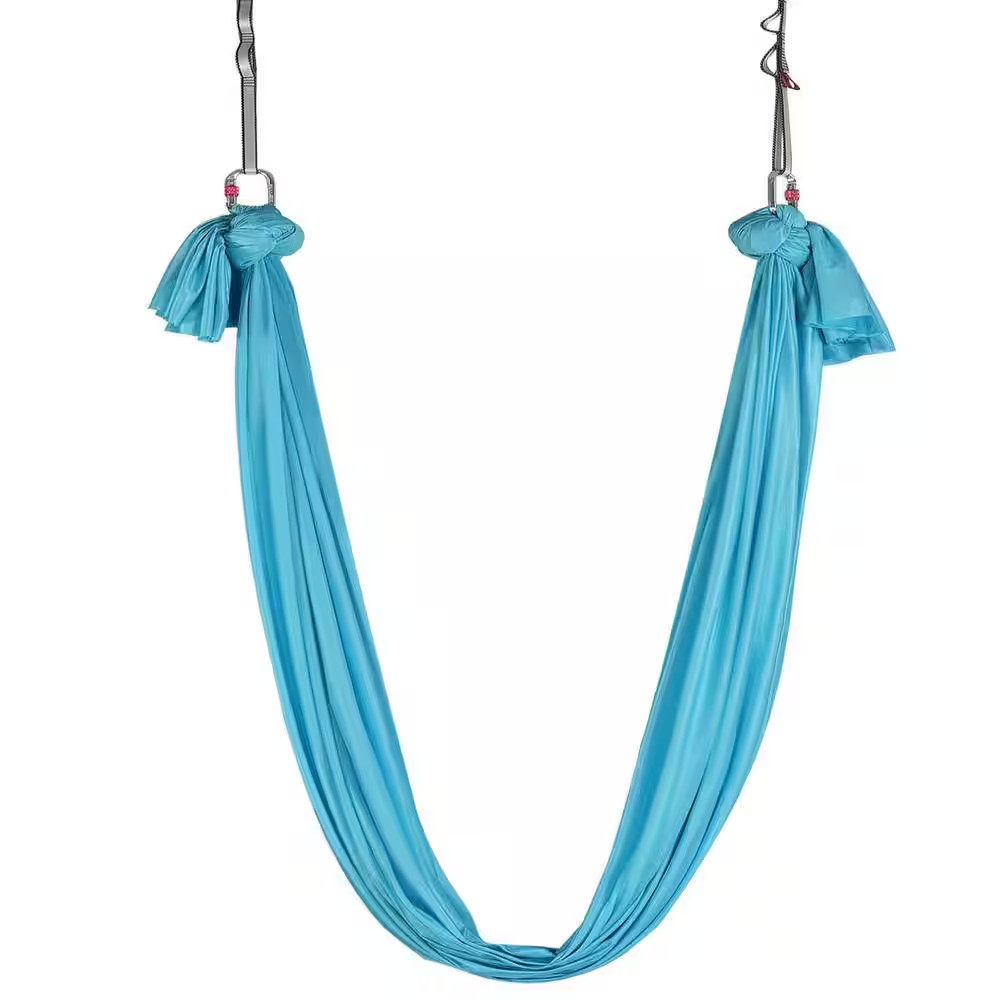 Aerial Yoga Hammock and Swing, 5.5 Yards, 100Gsm Nylon Fabric Kit, Complete Rigg