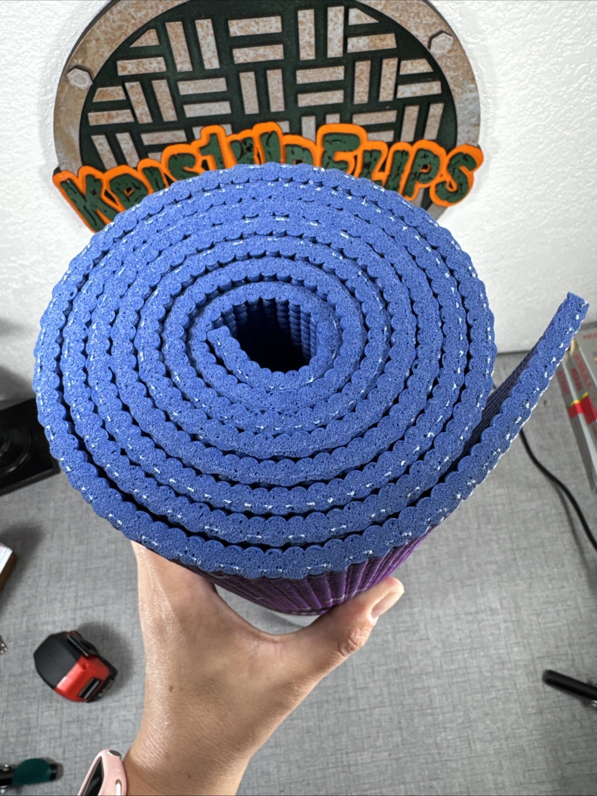 Gaiam 6mm Printed Yoga Mat, Non Slip Fitness Mat 68.00 x 24.00 x 0.24 Inches
