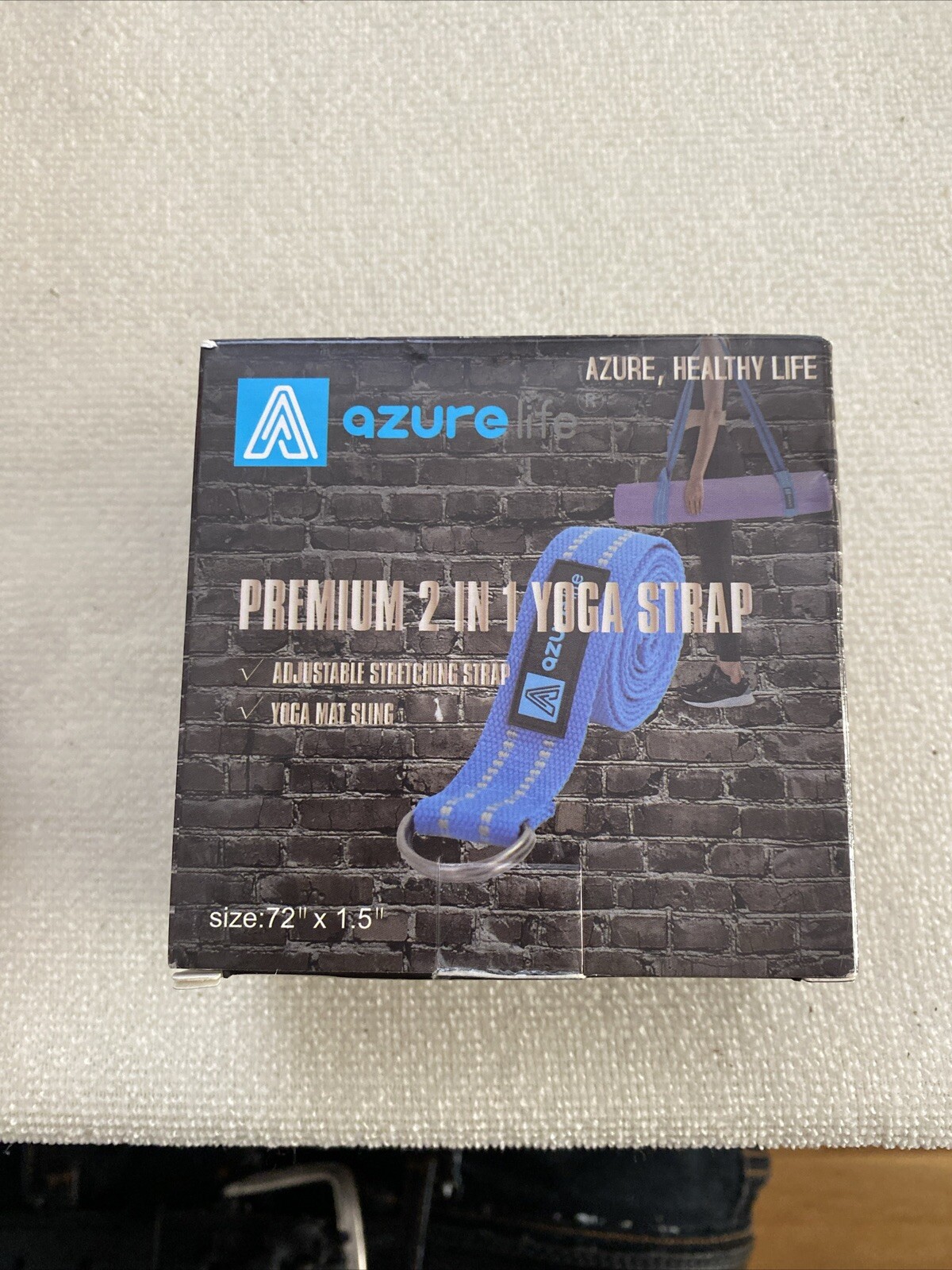 Azure Premium 2in 1 Yoga Strap Adjustable Strap Yoga Mate Sling