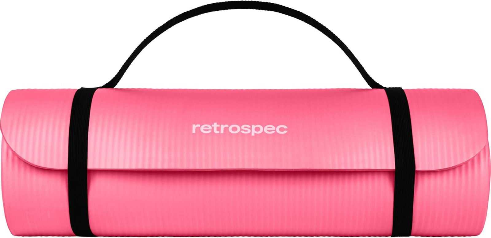 Solana Yoga Mat Thick 1/2In Non-Slip Workout Mat with Nylon Strap – 72X24In Exer