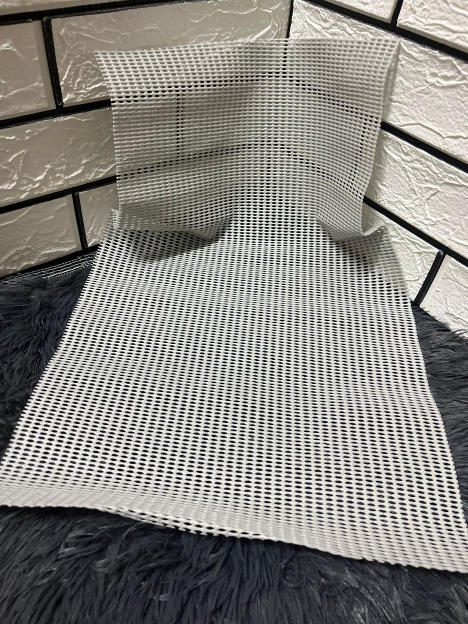 Multipurpose PVC grip mat Odor Free Hand Washable Grey Color Pack of 1 Free Pos