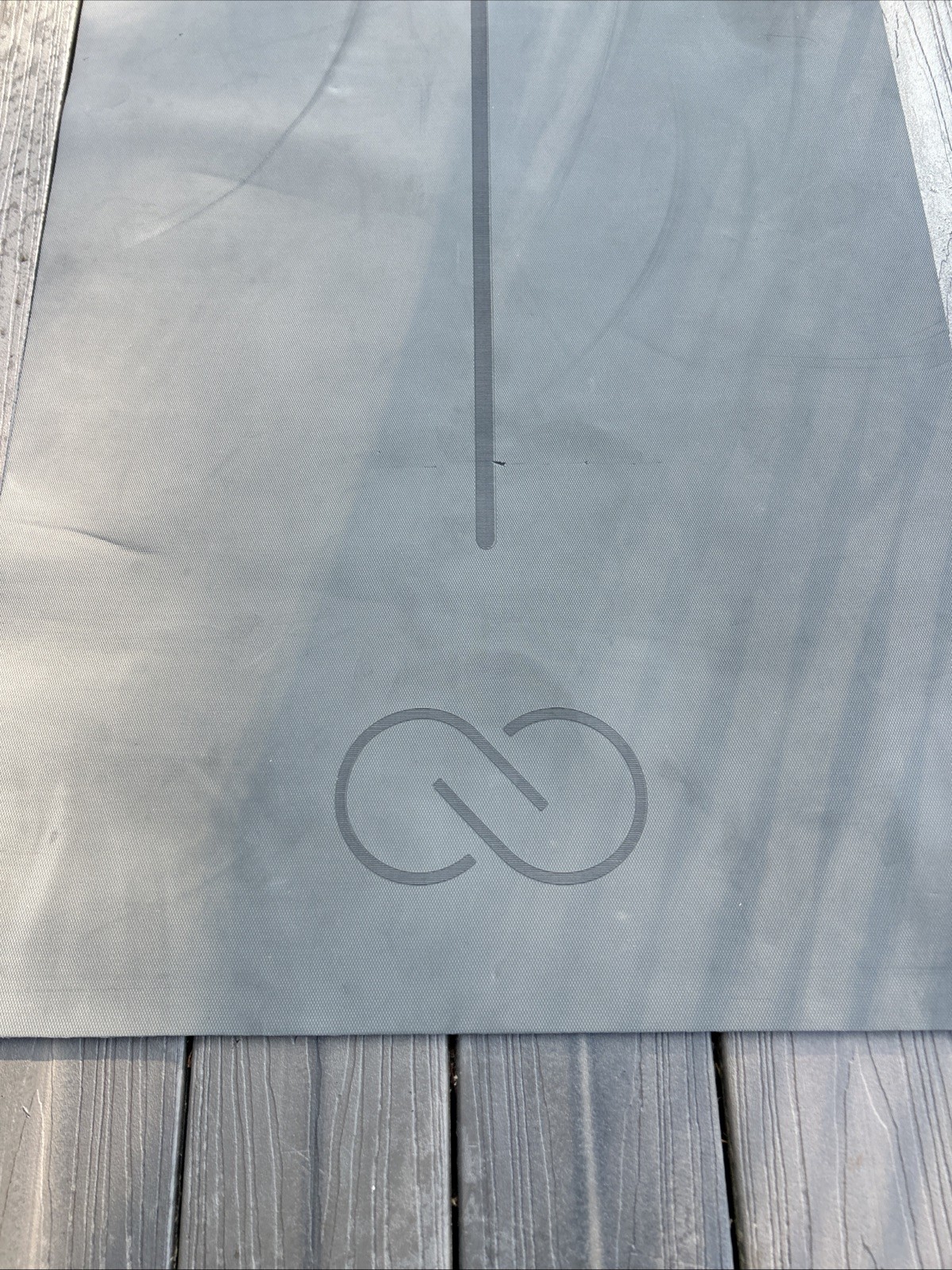 Calia 5mm Premium Grip Yoga Mat Gray Non Slip Exercise Pilates 24×66.5
