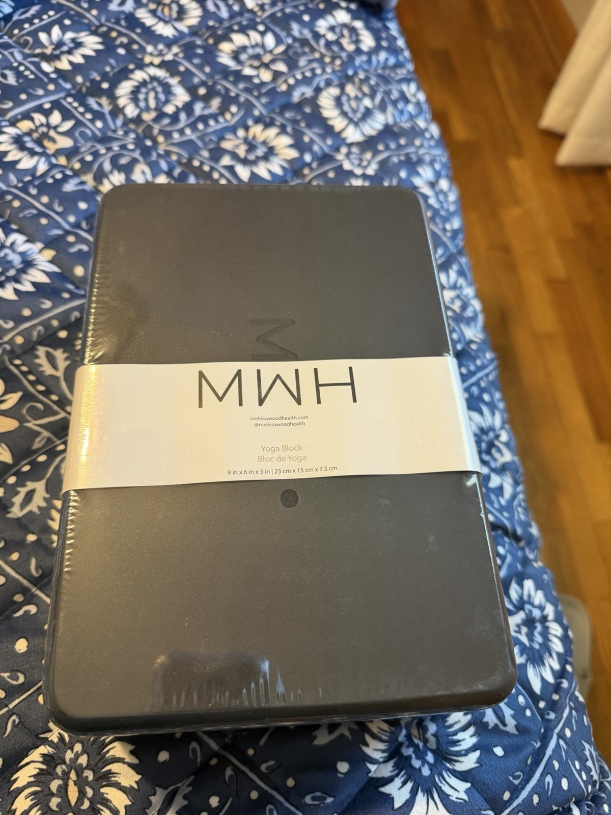 MWH Yoga Block Melissa 9x6x3 in Black Unisex Adults Yoga Accessory