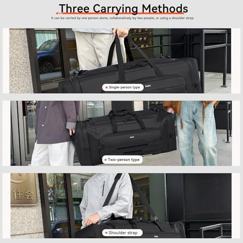 145L Extra Large Duffle Bag, 38&Prime;Heavy Duty Duffle Bag, Large Duffle Bag Black