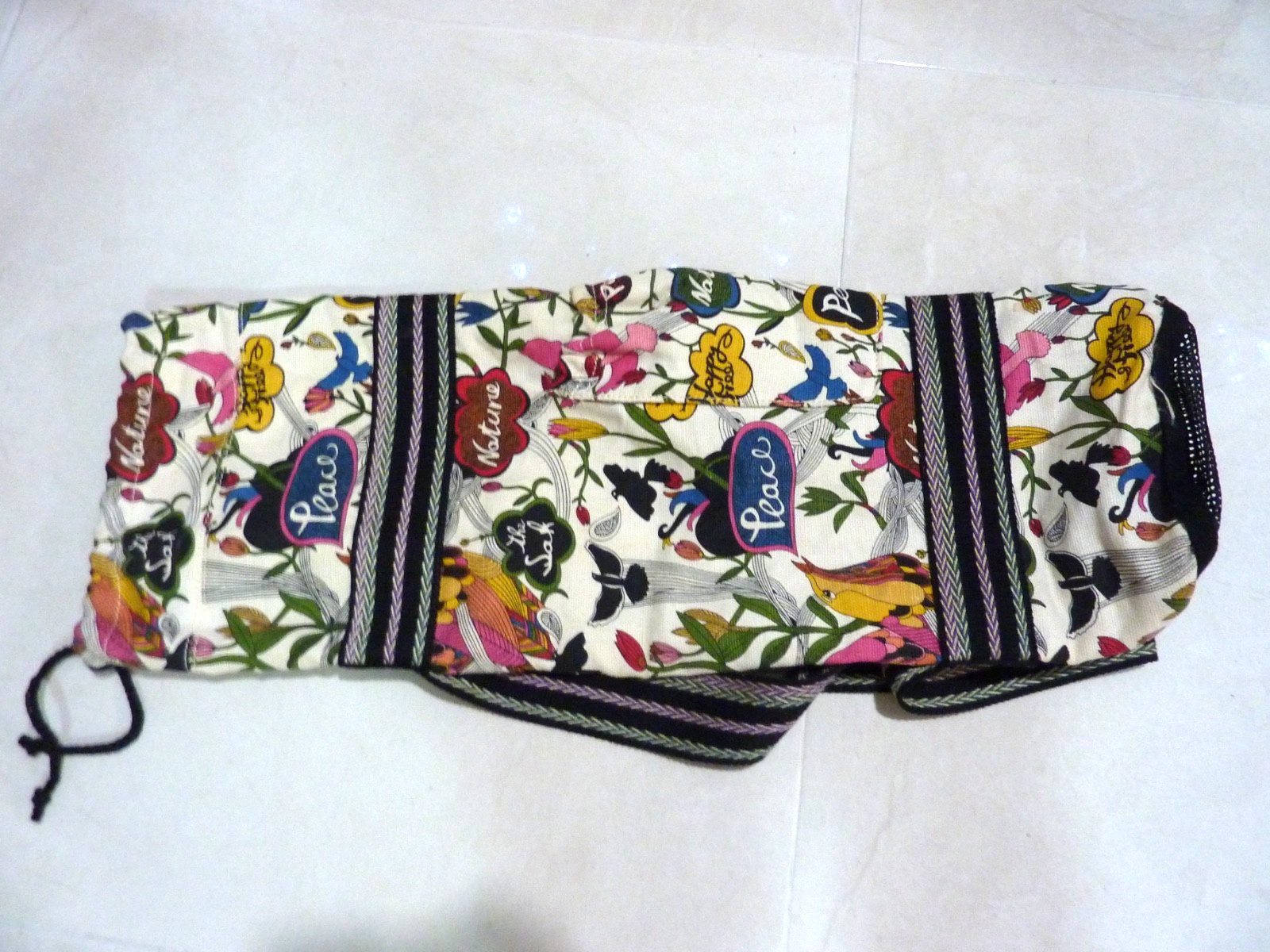 Sakroots Peace Tote Duffle Bag Over Shoulder for Yoga Mat 24 » long NEW