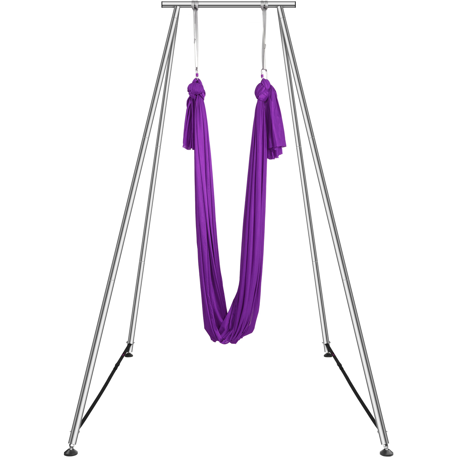 VEVOR Yoga Swing Stand Hammock Aerial Silk Kit 551.15 lbs Load Yoga Frame Purple