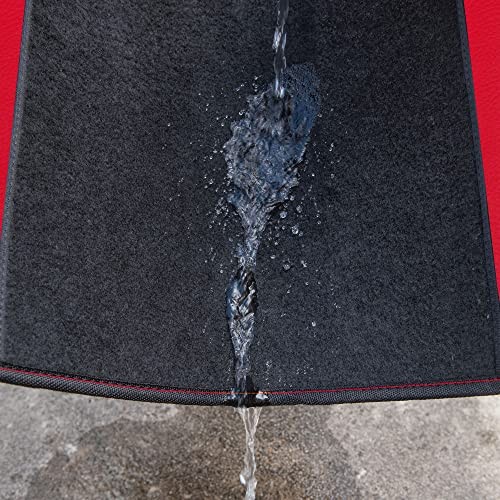 CAR PASS Waterproof Universal Fit Faux Leather Car Mats – Anti-Slip Backing for