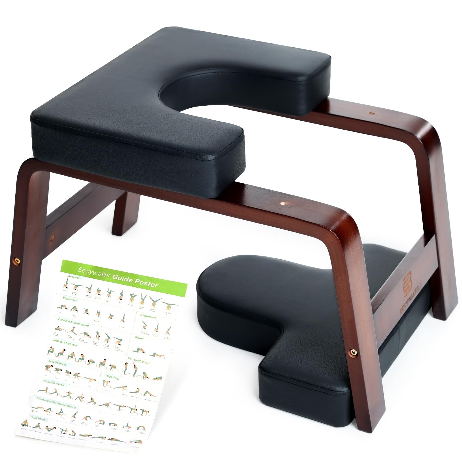 Yoga Headstand Bench, Stand Yoga Chair for Balance Training, Core Strength Bu…
