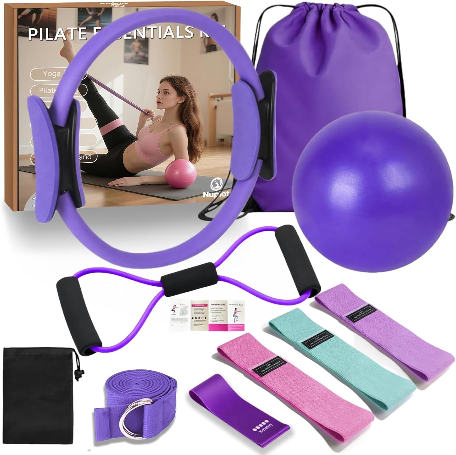 Pilates Ring & Ball Set for Toning & Strengthening