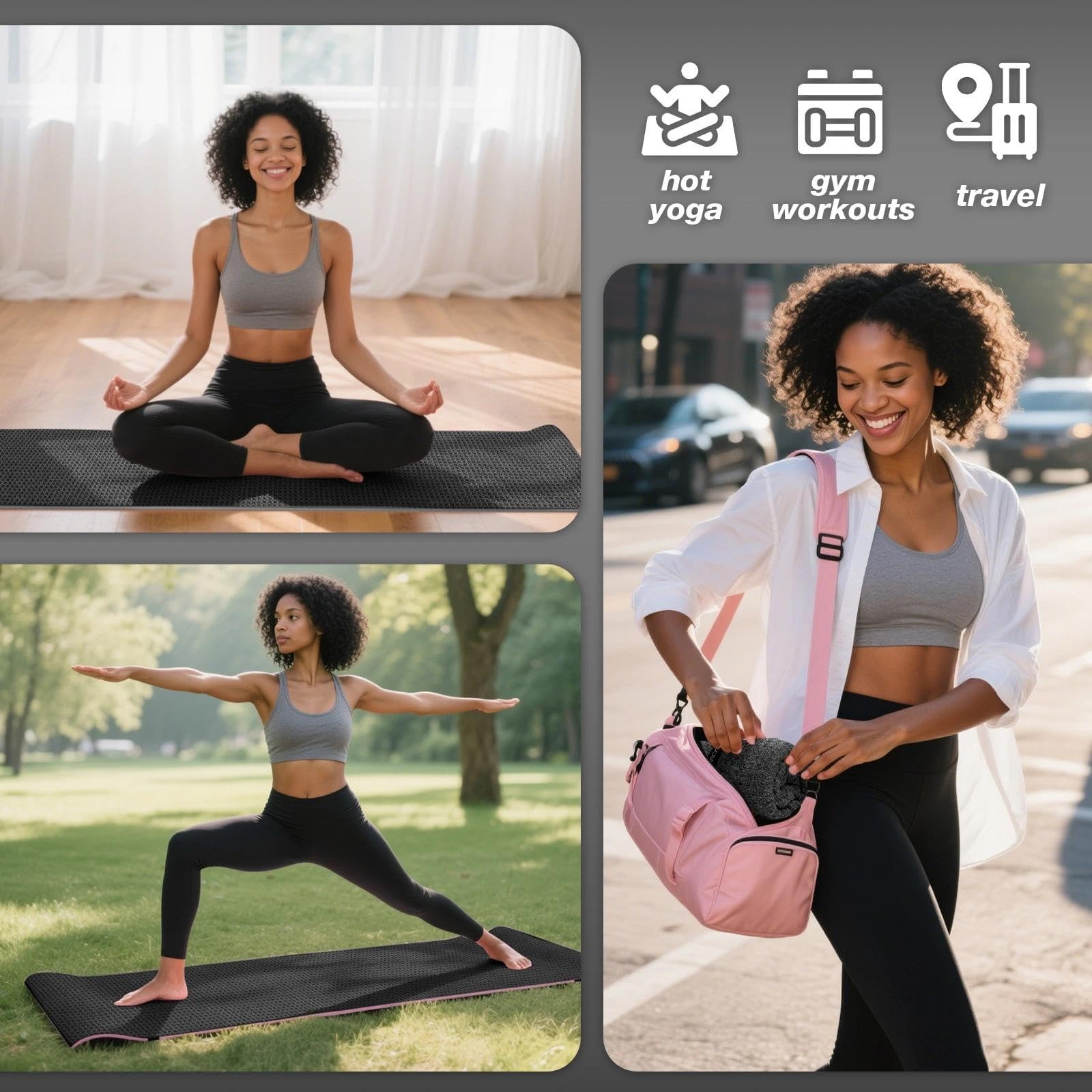 Soowash Hot Yoga Towelmicrofiber Yoga Mat Towels Non Slip For Hot Yoga