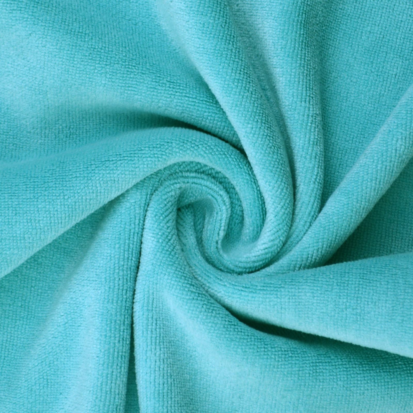 Wuwahold Microfiber Gym Towels Bigger 3P-15×31 inches, Pure Green+pink+grey