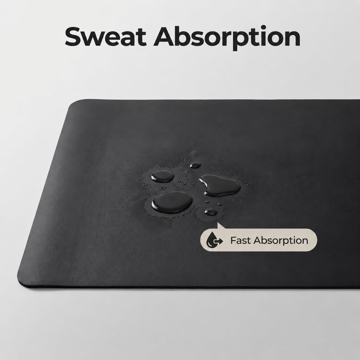 Grip Yoga Mat 5Mm Non-Slip PU Natural Rubber Surface, Premium Fitness Mat for Ho