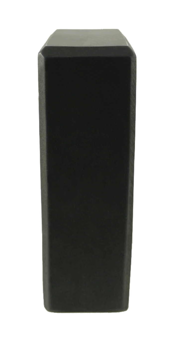 Black Yoga Block with Lavender Yoga Strap for Balance and Stability