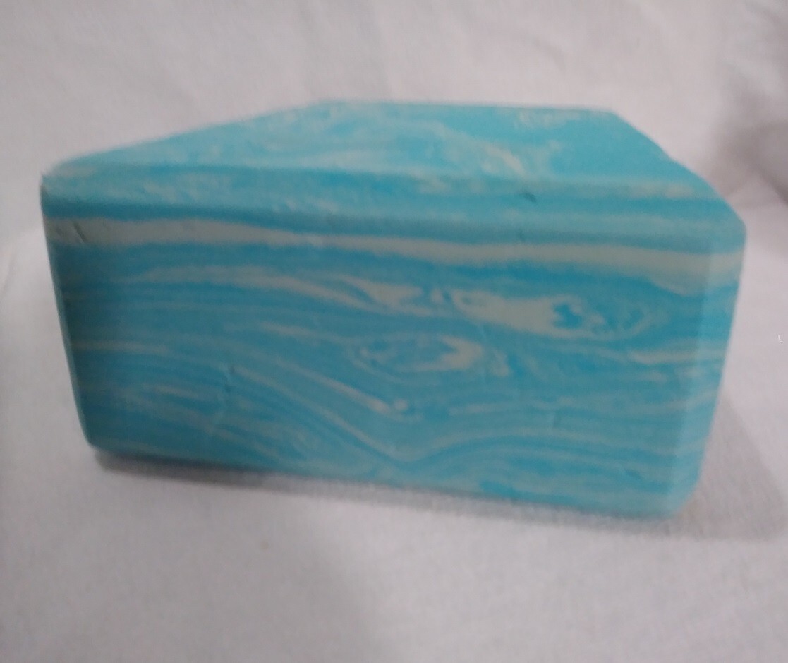 Series-8 Fitness Yoga Block Teal Wash Color Brick Pilates Stretching Fitness Gym
