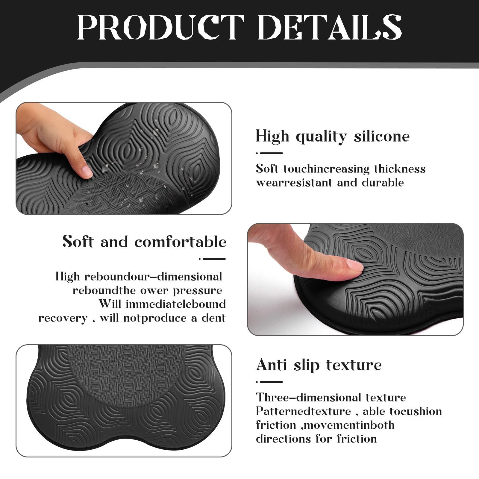 2 Pack Yoga Knee Elbow Cushions, Extra Thick Foam, Kneeling Pads,Pilates,Wrists