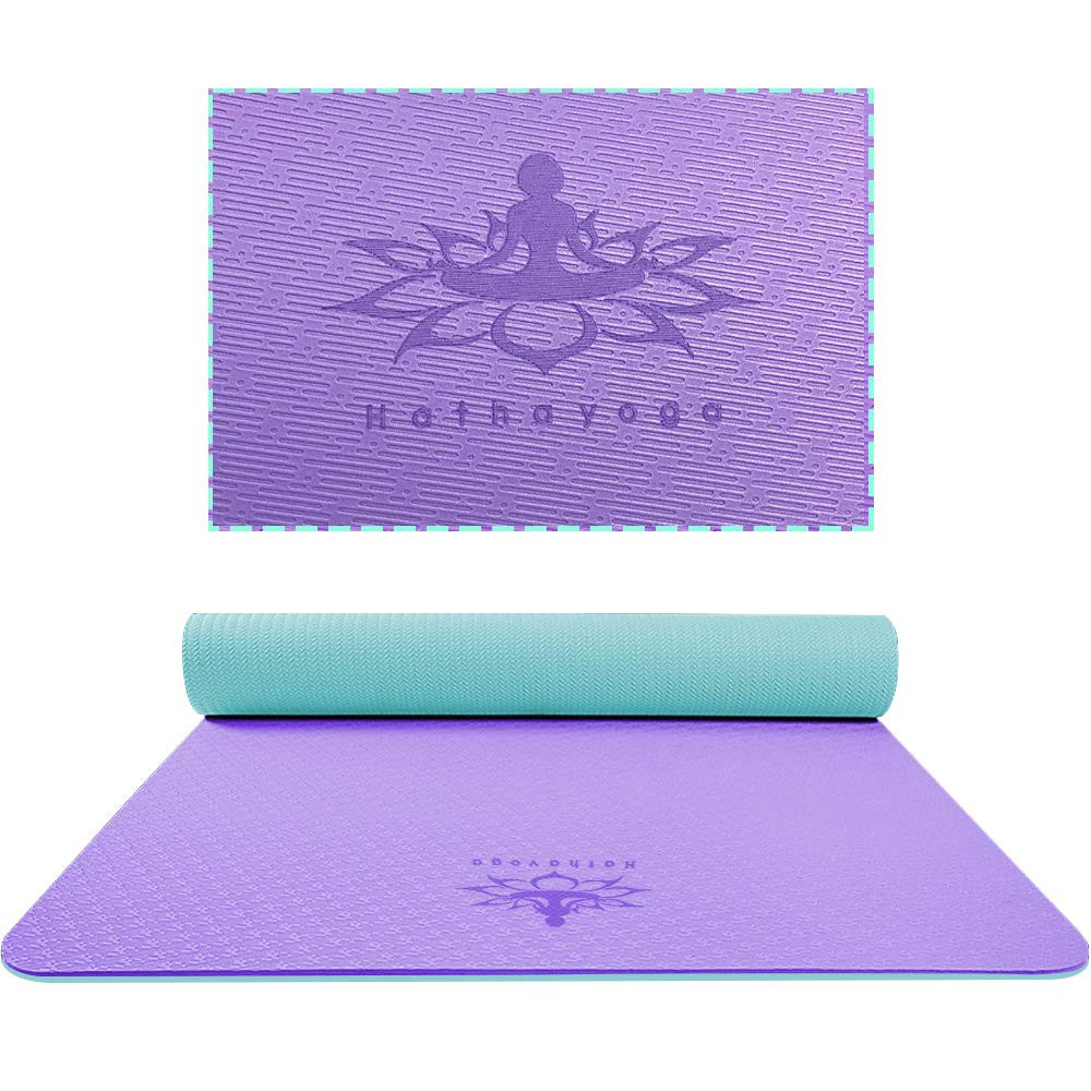 Extra Thick TPE Yoga Mat – 72&Prime;x 32&Prime; Thickness 1/2 Inch -Eco Friendly SGS Cert…