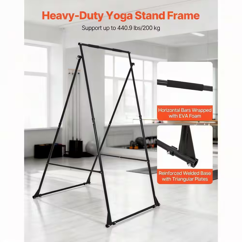 Yoga Stand Frame, Max 440.9 Lbs. Load Swing Stand Triangular Structure Yoga Aeri