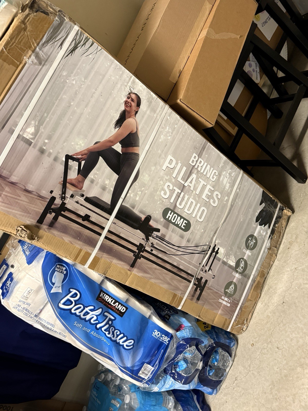 PAETA Pilates Reformer, 91&Prime; Foldable Reformer Pilates Machine.