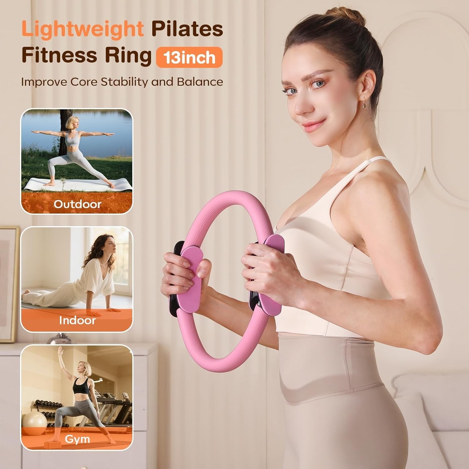 Pilates Equipment at Home Essentials Kit for Women 13 Pcs Workout Set