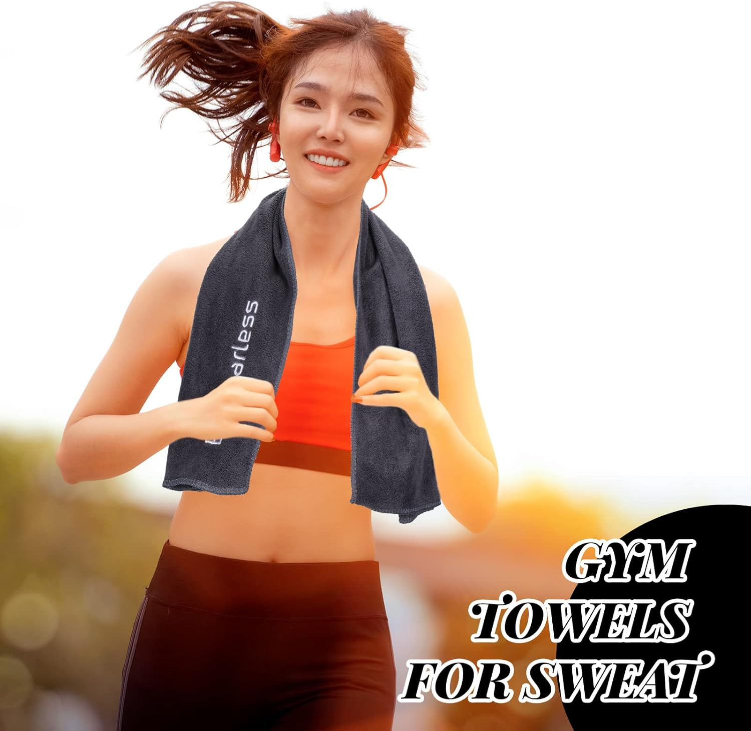 36 Pcs Microfiber Gym Towels for Exercise Fitness Bulk 32 X 16 Inch Soft Quick-D