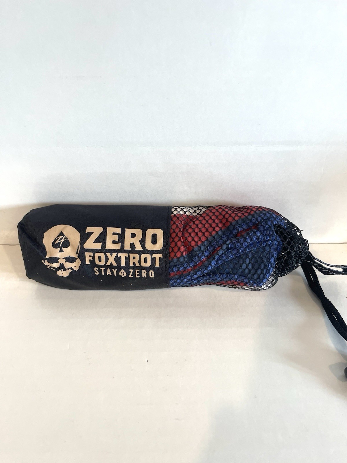 Zero Foxtrot Camo Microfiber Gym Towel 40” X 17.5” Red/White/Blue