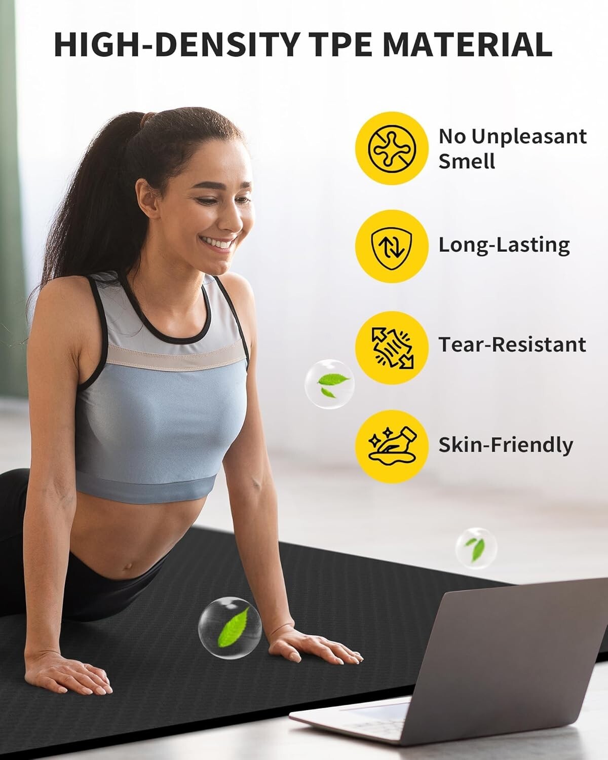 Durable 6&rsquo;x4&prime; Extra Large Fitness Mat – Non-Slip Design for Safe Exercising