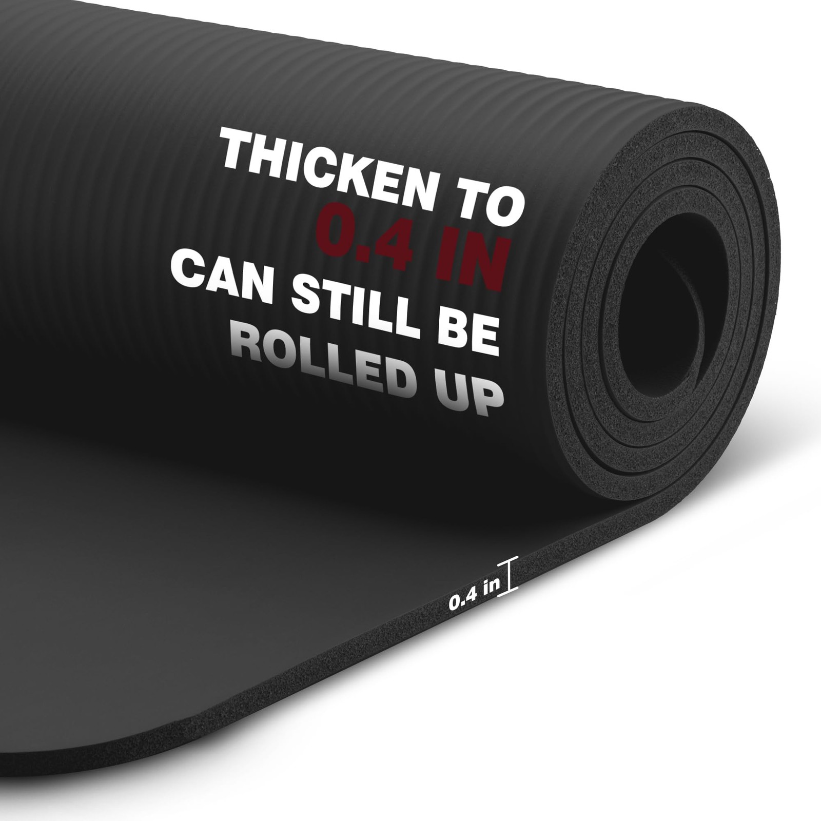 Extra Thick NBR Yoga Mat for Women & Men, 10mm Thick, 72”x24” Large Exercise …