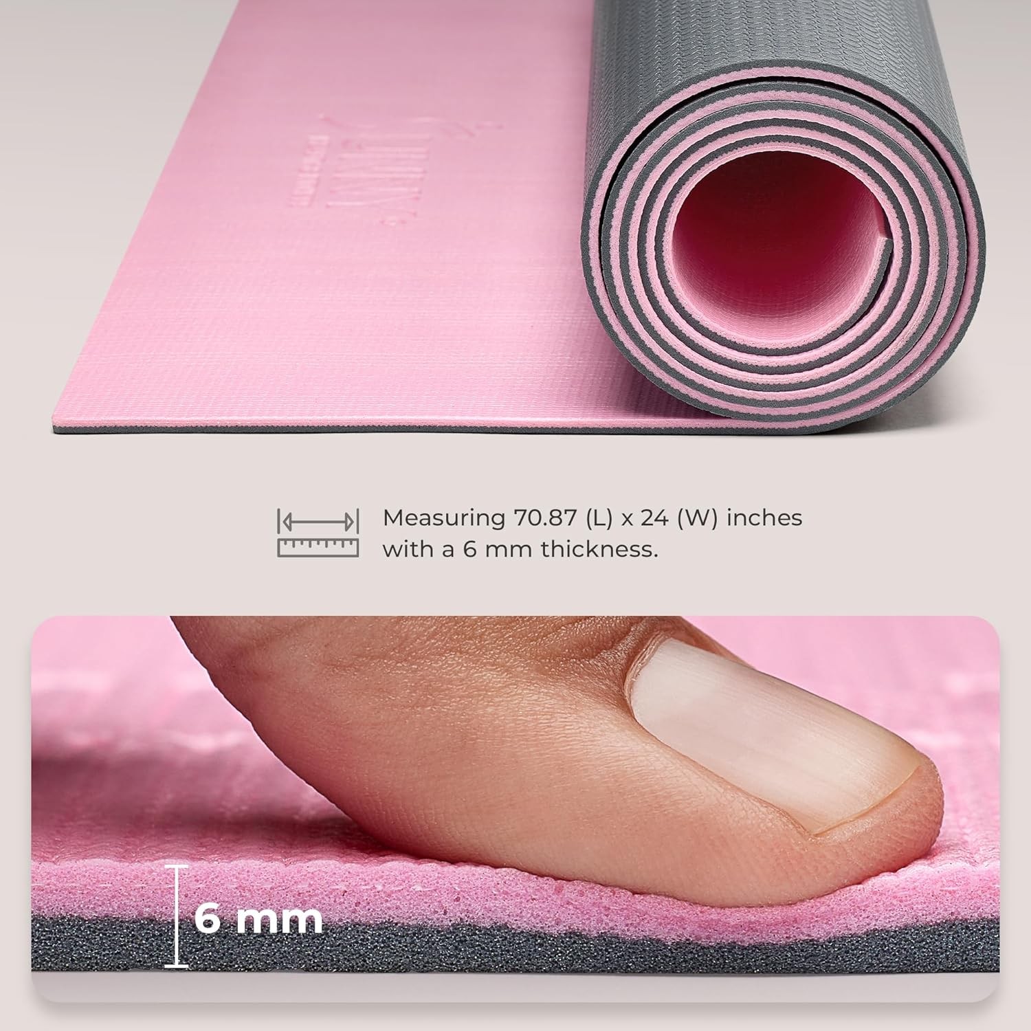 Non Slip Yoga Mat Durable Anti Tear Lightweight