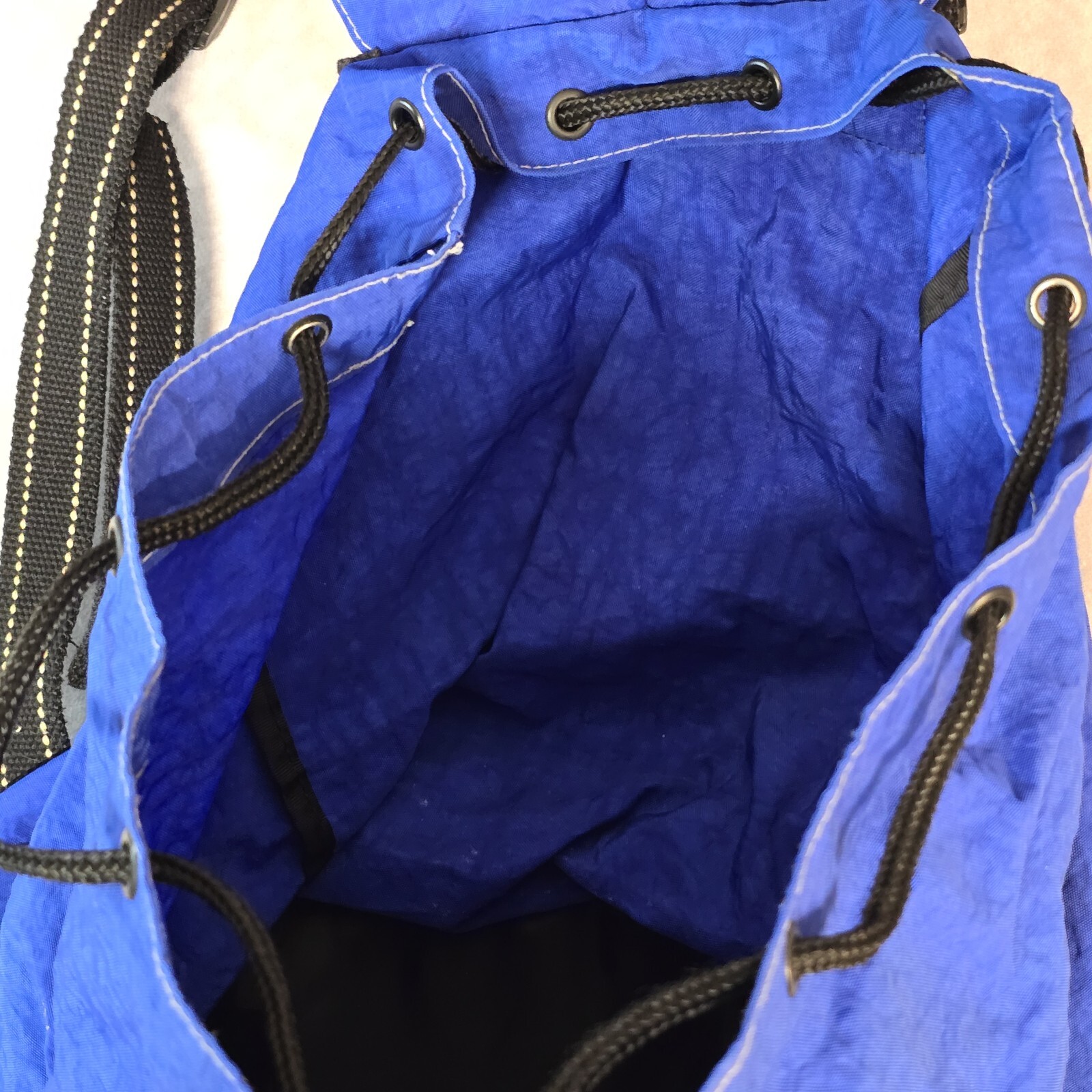 NEW Unisex Yoga Body Bright Blue Nylon Ruck Backpack Carry Yoga Mat 17”x11”x8”