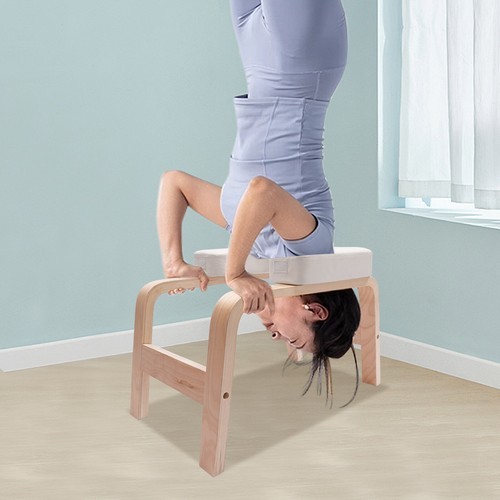Yoga Headstand Bench Exercise Inversion Stool Workbench Upside Down Chair