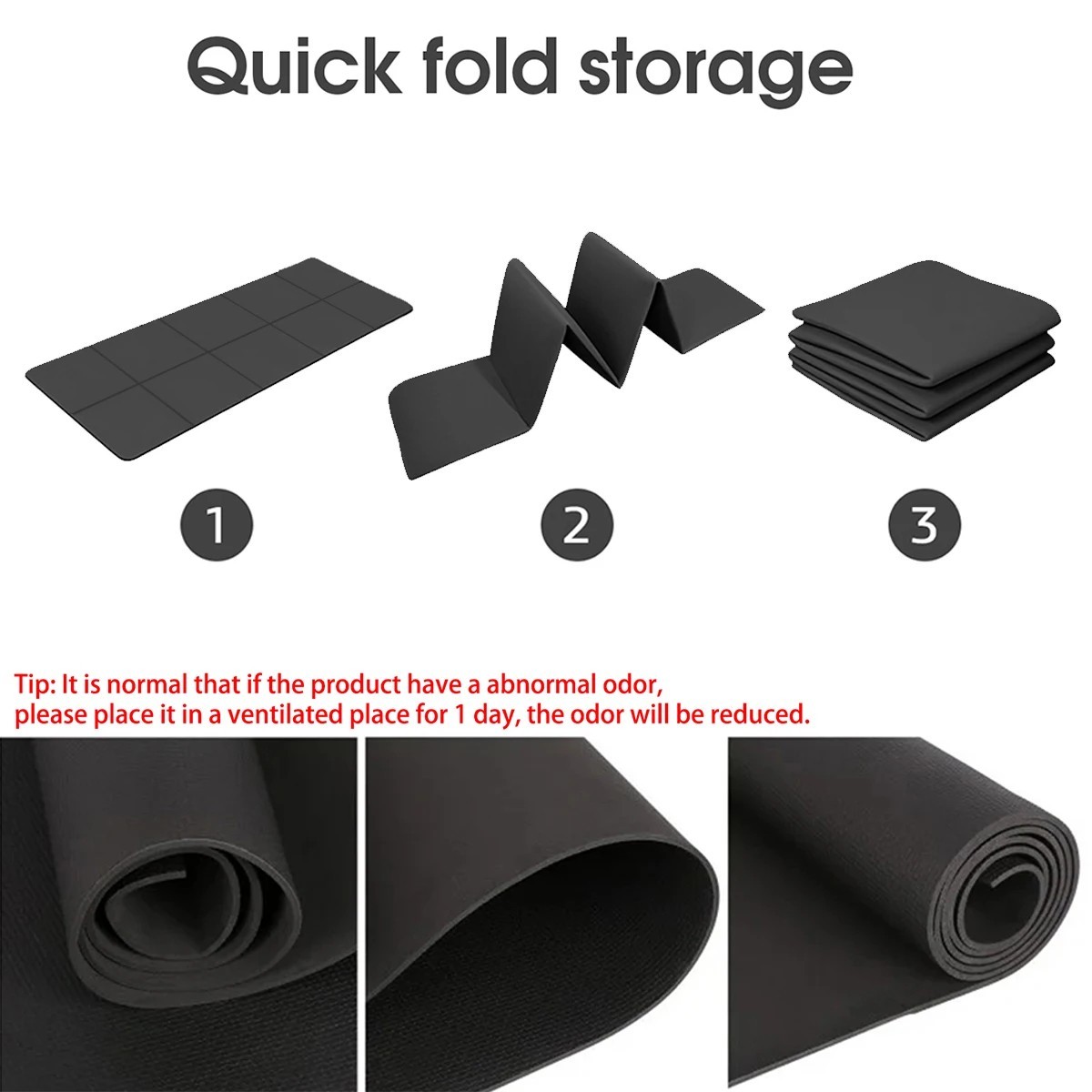 Extra Thick 4mm Exercise Yoga Pilates Mat Gym Fitness NBR 68&Prime;x 24&Prime;
