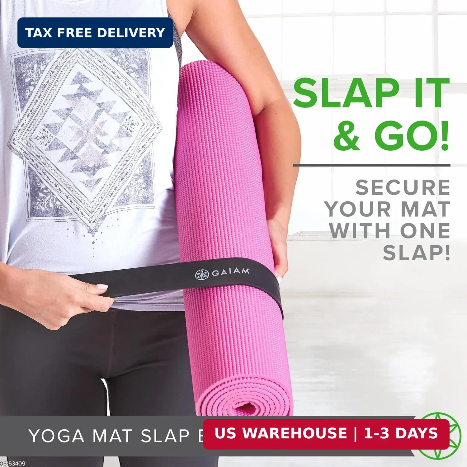 Gaiam Yoga Mat Strap Slap
