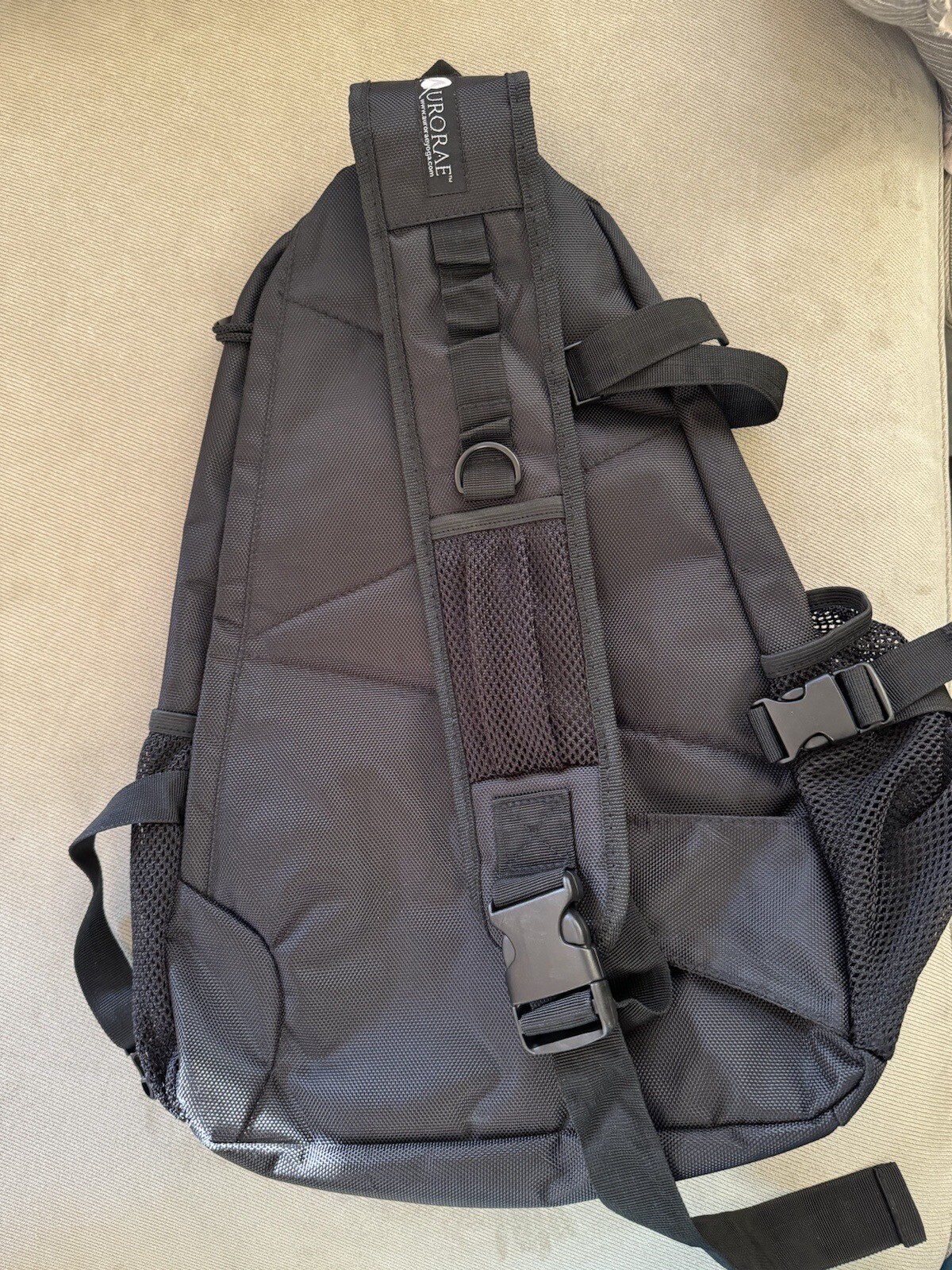 Aurorae Yoga Sling Backpack Bag Multi purpose Cross-body Sports Black NEW