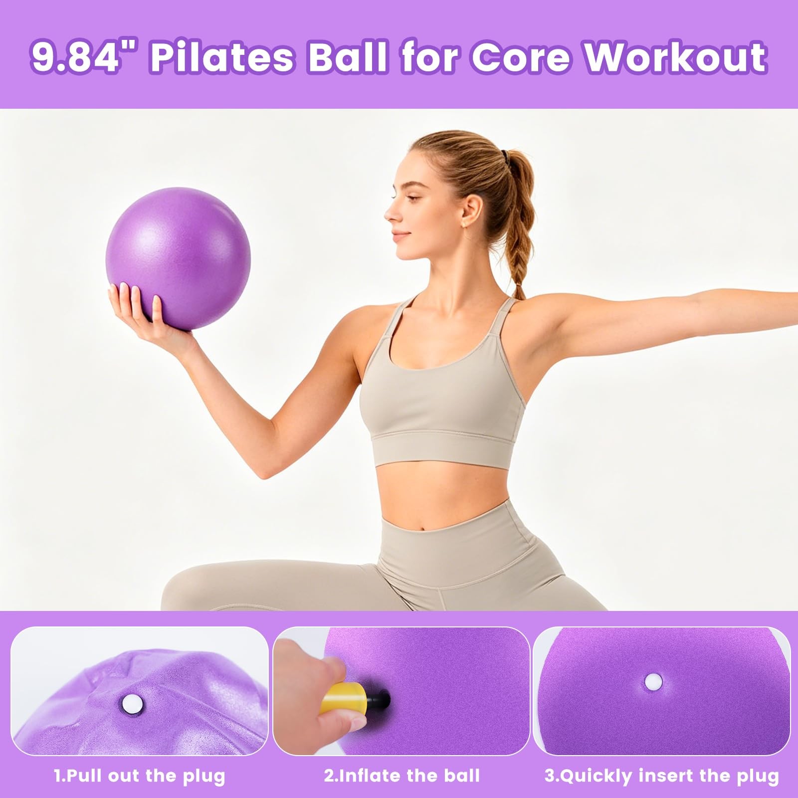Pilates Kit for ome Workouts,13&Prime; Anti-Deformation Premium Circle,9.84&Prime; Pilate…