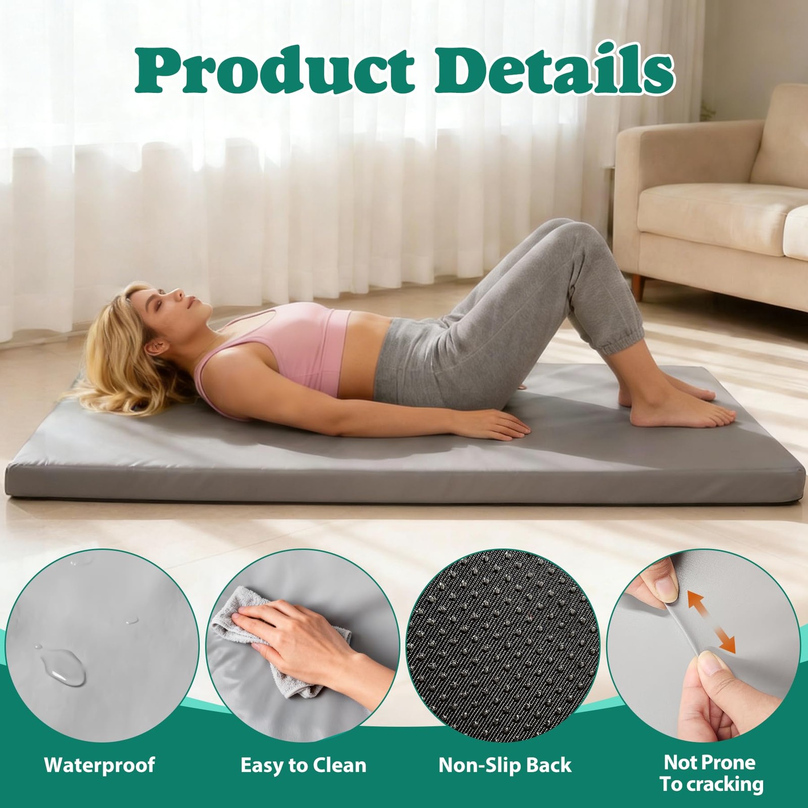 3 Inch Extra Thick Yoga Mat 6 * 2.5ft Thick Extra Wide Workout Mat, Non Slip …